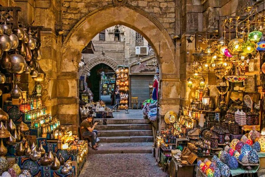 Khan El Khalili Bazaar & Nile Felucca Ride in Cairo